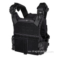 Negro 500D Nylon Tactical Vest Release rápido